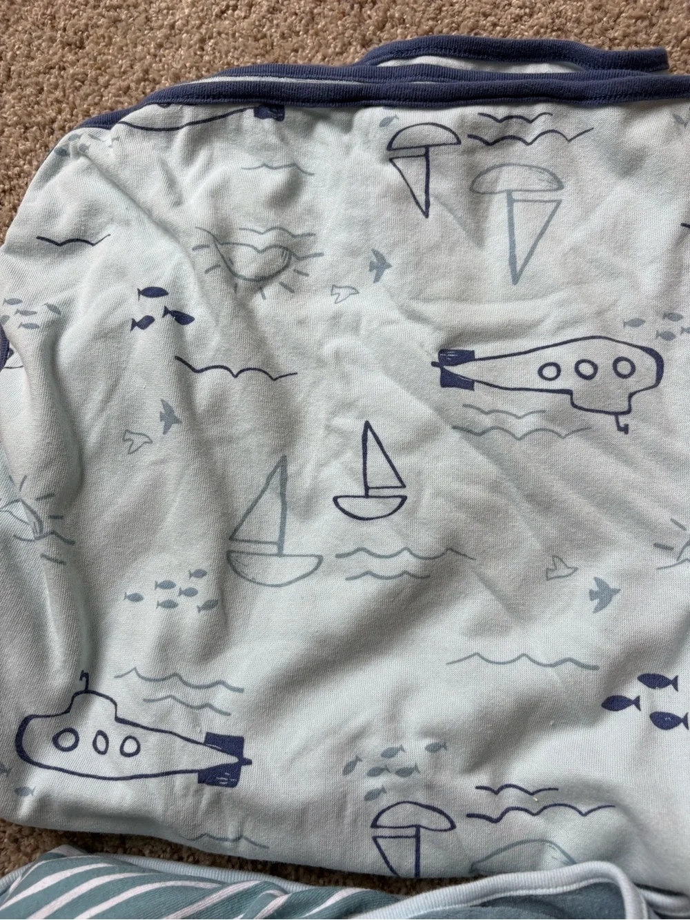 Cloud Island Pillowfort Set Of 5 Baby Towels And Washcloths Dog Elephant Boats